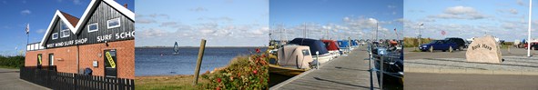 Bork Havn Collage: Surfen - Hafen
