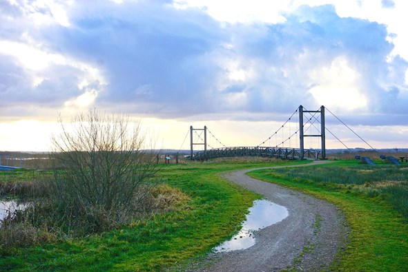 Brücke in der Skjern Enge 