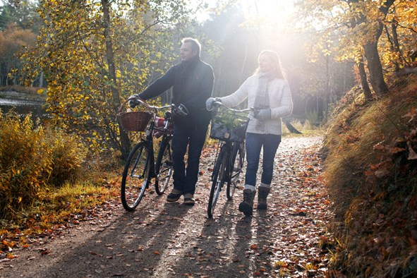 Radtouren im Herbst in Dänemark